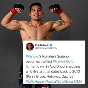 Rob DeMello supports Hawaii MMA