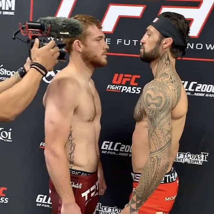 Kamuela Kirk Daniel Swain Faceoffs at LFA 107