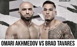 Brad Tavares vs Omari Akhmedov