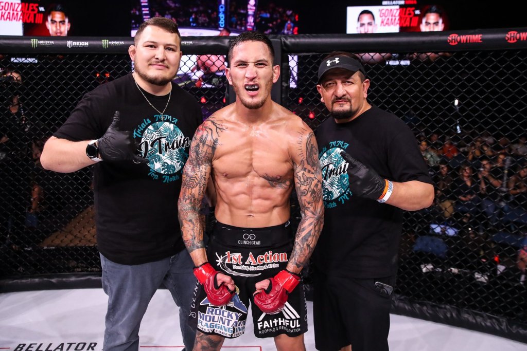 justin gonzales and Team at Bellator 279