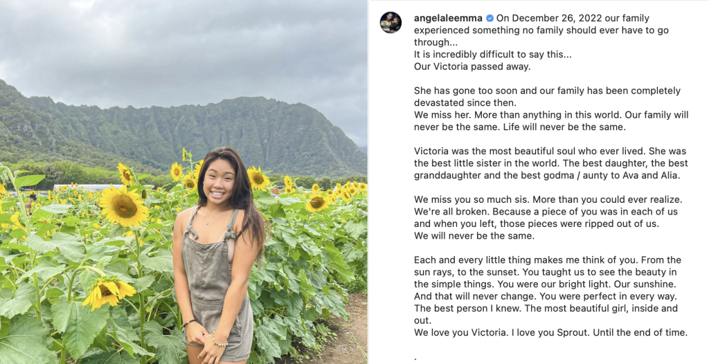 Victoria Lee's death