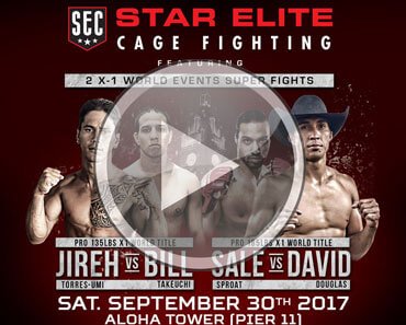 Hawaii MMA Star Elite Cage Fighting SEC X1