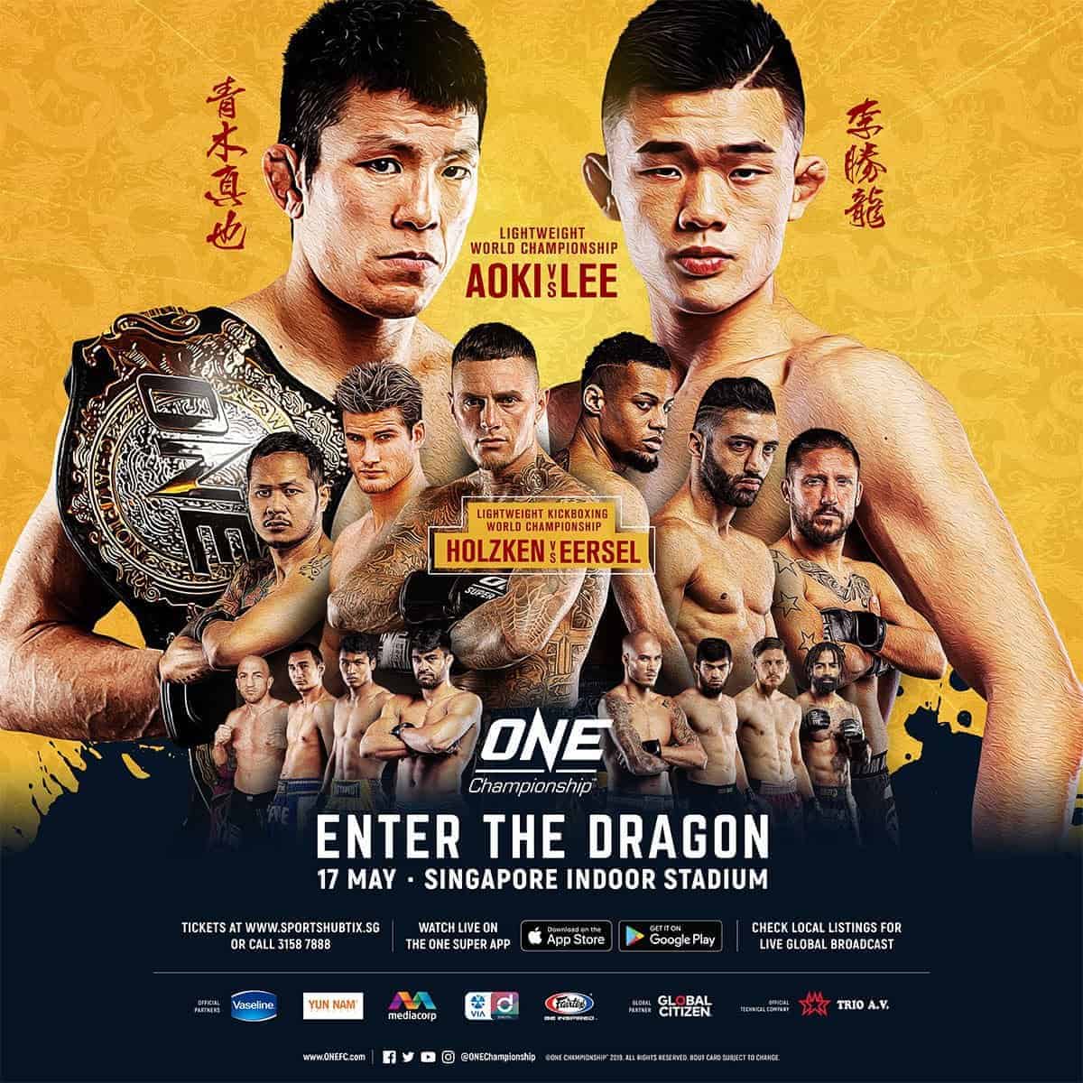 Enter the Dragon Christian Lee vs Shinya Aoki