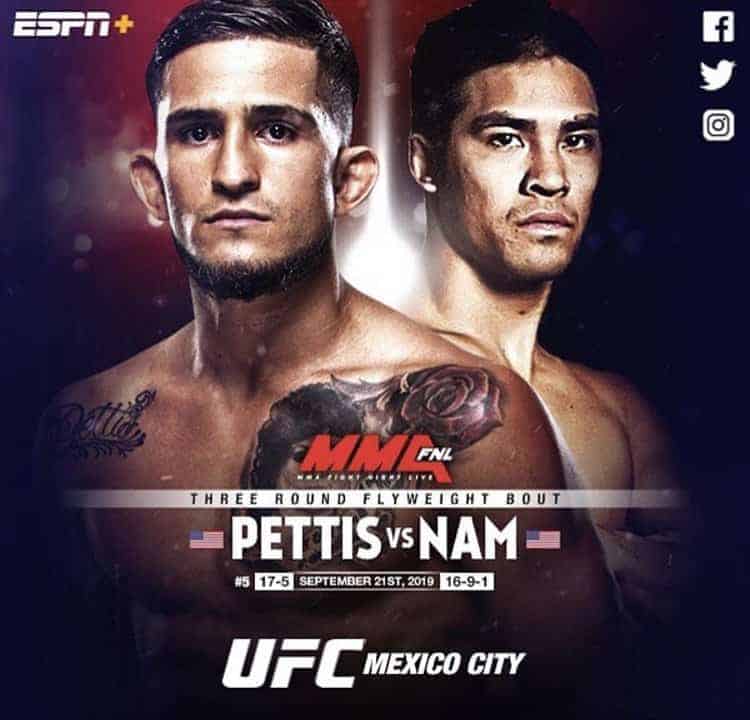 Nam got picked up by UFC to fight Sergio Pettis