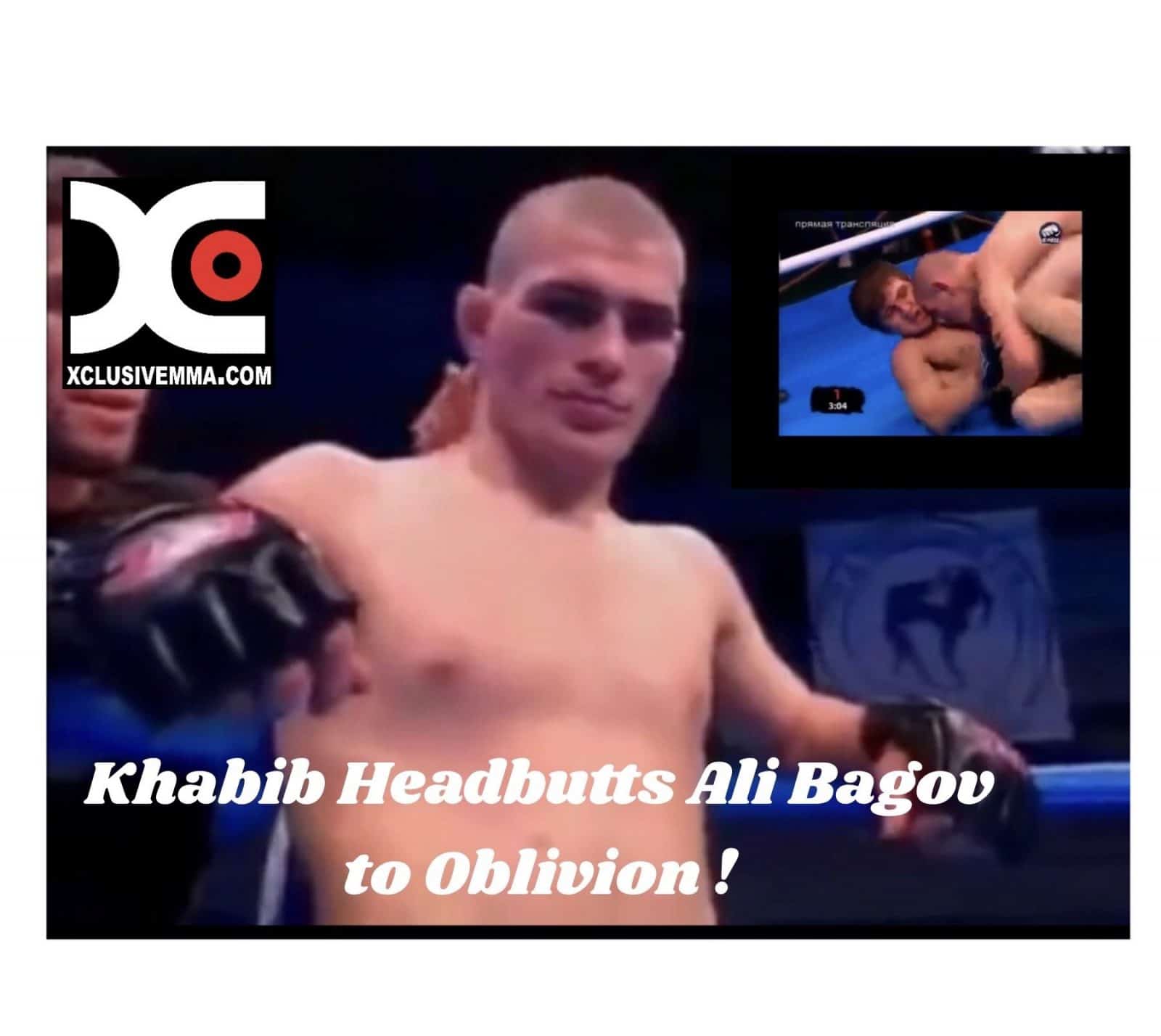 Khabib headbutts
