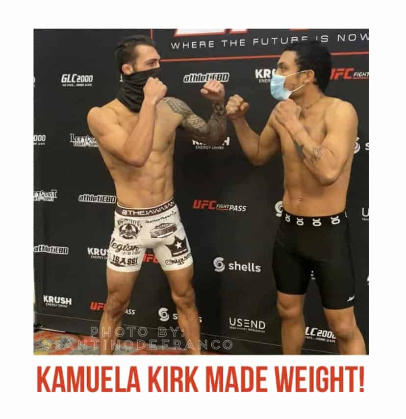 Kamuela Kirk Faceoffs Guilherme Santos