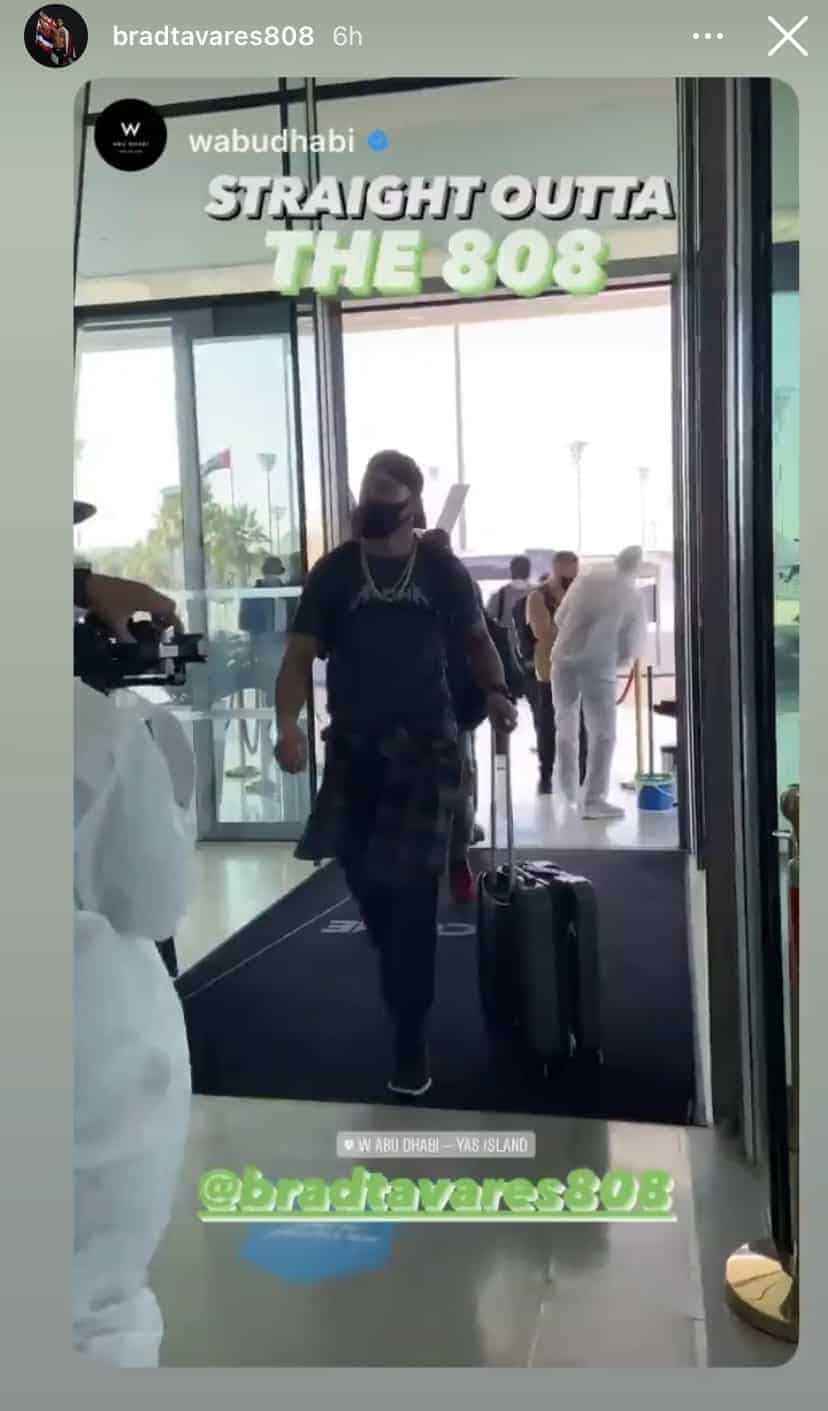 Hawaii MMA News: Brad Tavares arrived at W Hotel Abu DhabiHawaii MMA News: Brad Tavares arrived at W Hotel Abu Dhabi