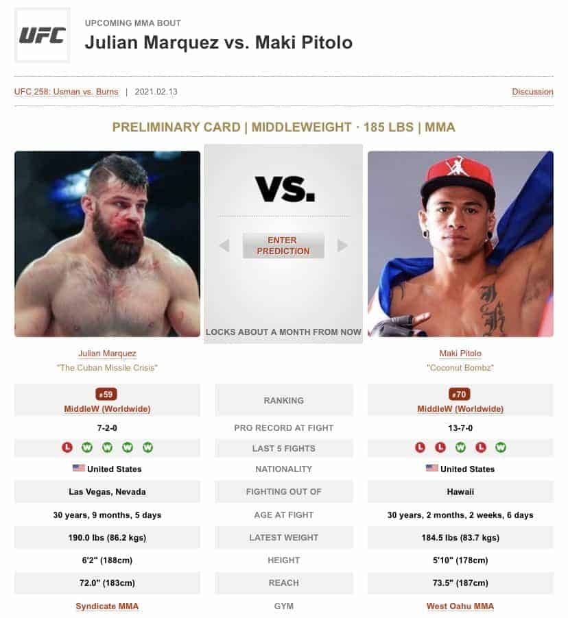 Maki Pitolo vs Julian Marquez