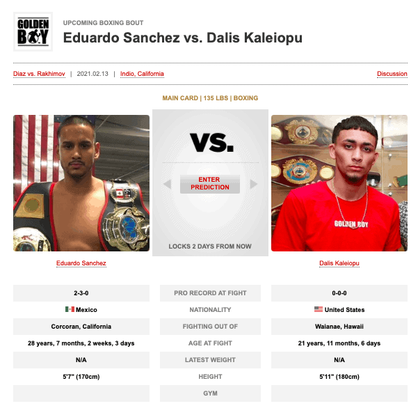Hawaii MMA News : 2 Days Out! Dalis Kaleiopu vs Eduardo Sanchez