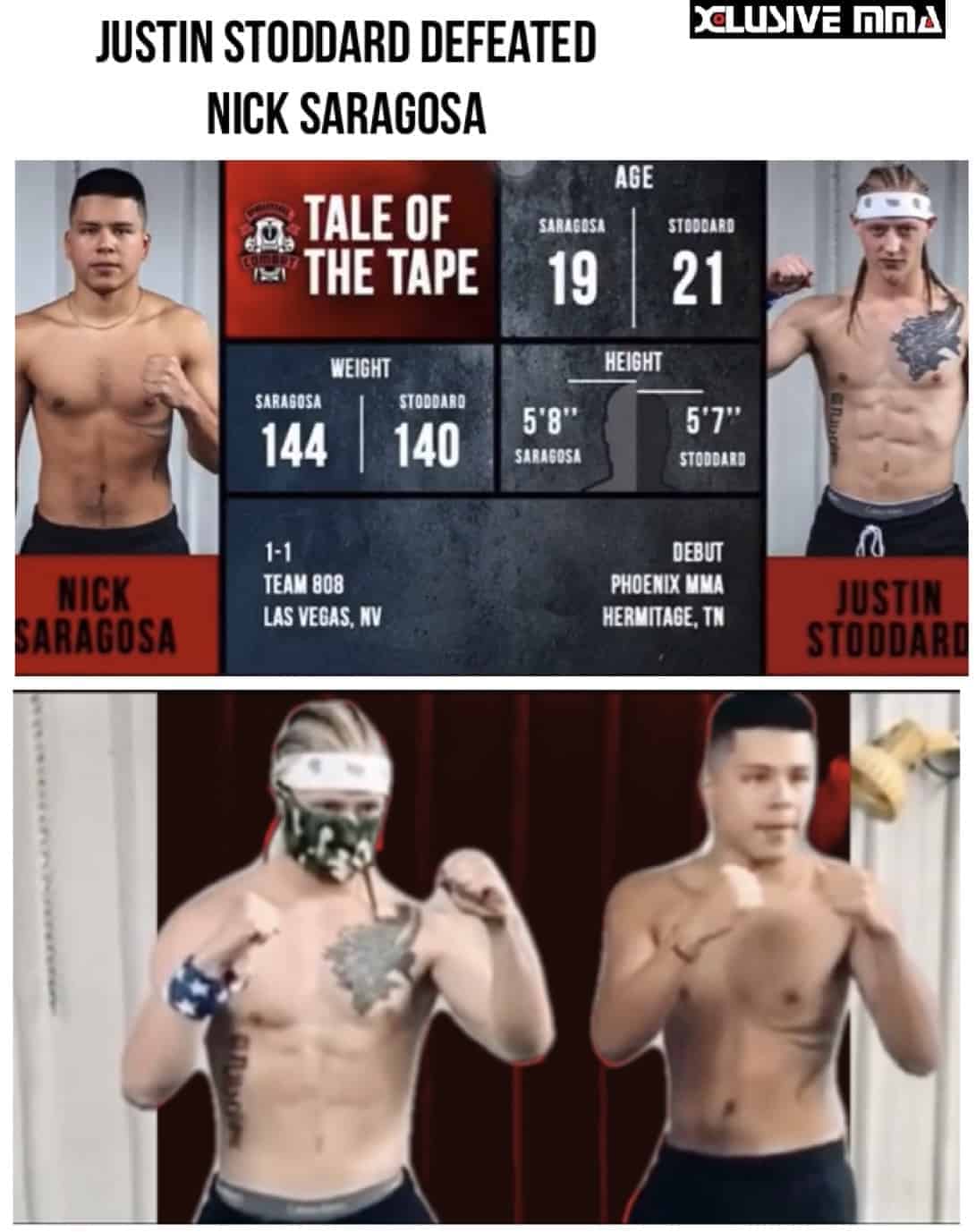 Justin Stoddard vs Nick Saragosa