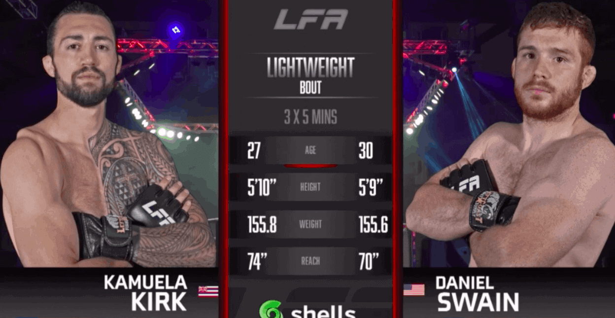 Kamuela Kirk vs Daniel Swain FIght highlights