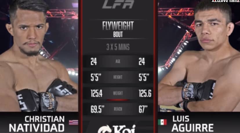 Christian Natividad vs Luis Aguirre Fight Highlights