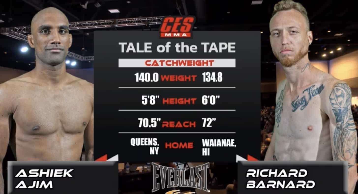 aShiek Ajim Richad Barnard fight highlights