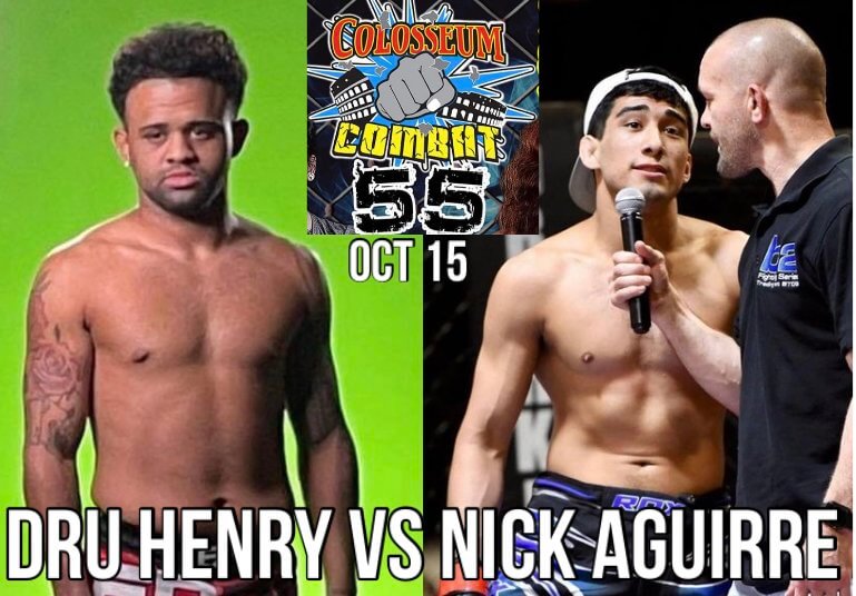 Andru Henry Davis faces Nick Aguirre at Colosseum Combat 55