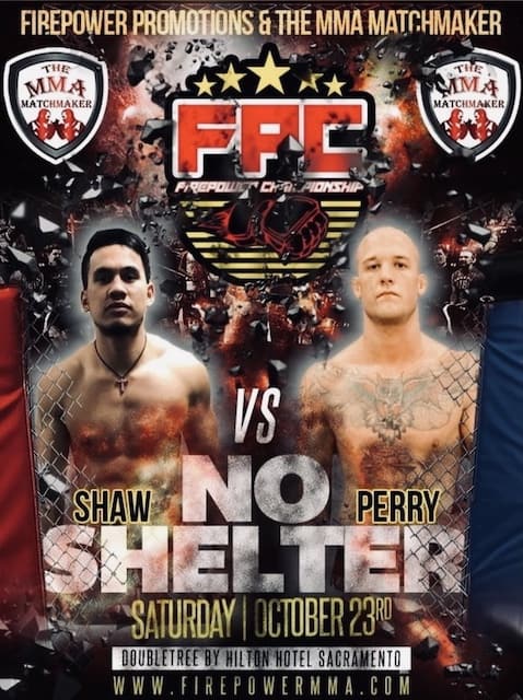 Blake Perry fights Walter Shaw at FirePower Promotions MMA on Oct 23