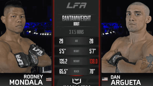 Daniel Argueta vs Rodney Mondala