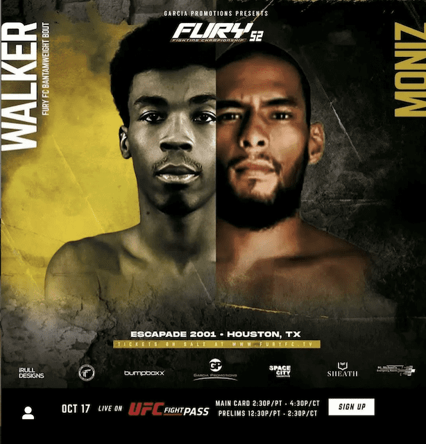 Kale Moniz vs Josh Walker at Fury FC 52