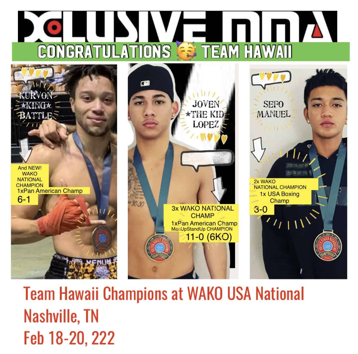 WAKO USA National Championships Winner - Team Hawaii