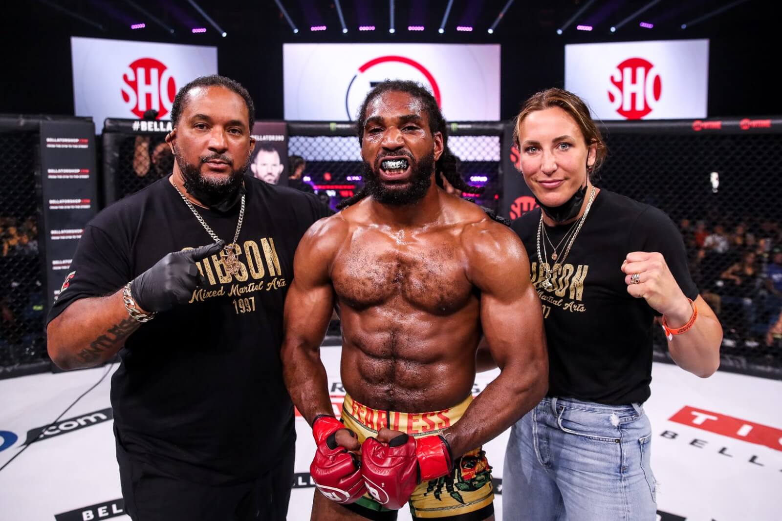 Lance Gibson Sr with son Lance Gibson Jr