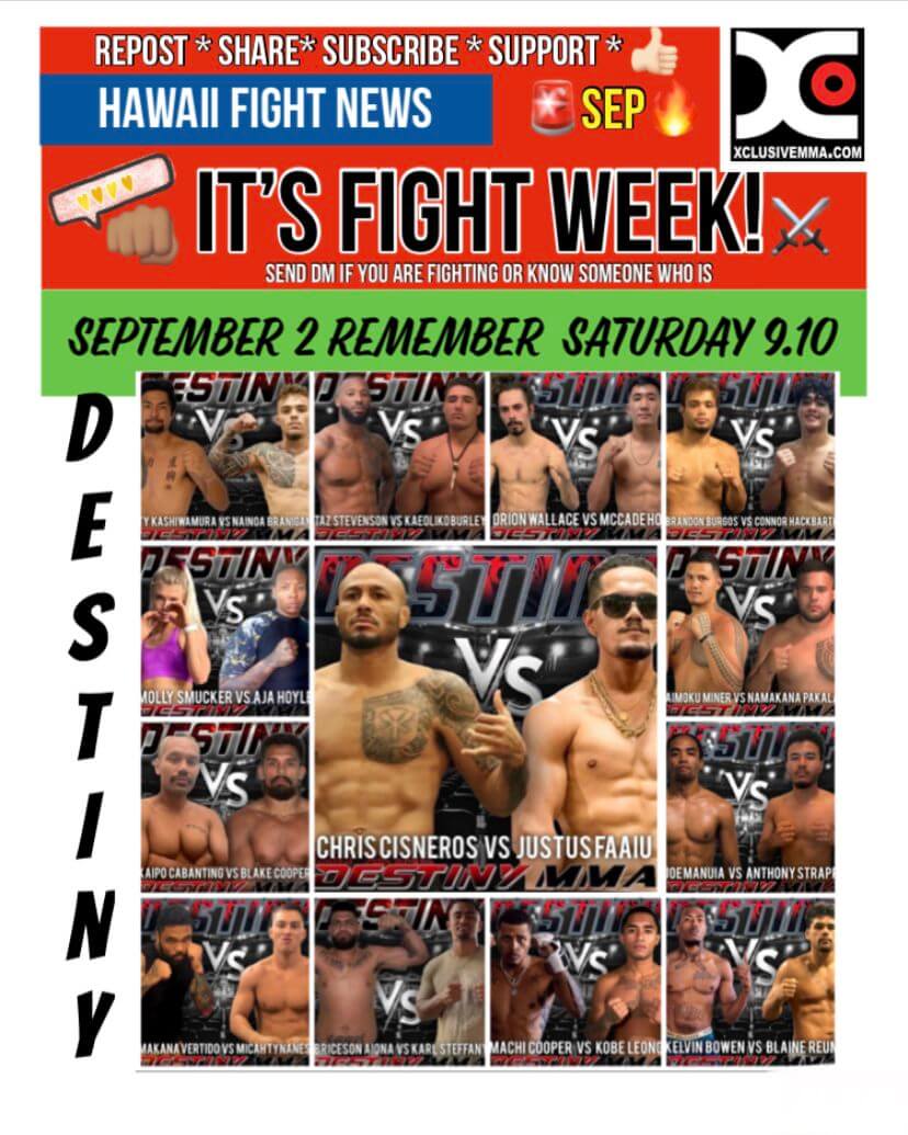 Destiny MMA Fight Card