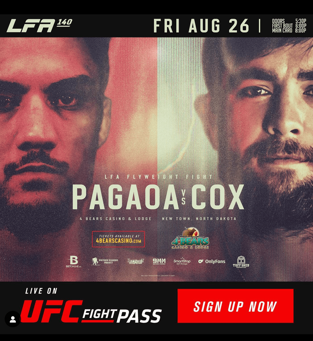 LFA 140 Aupuni Pagaoa vs. Dillion Cox