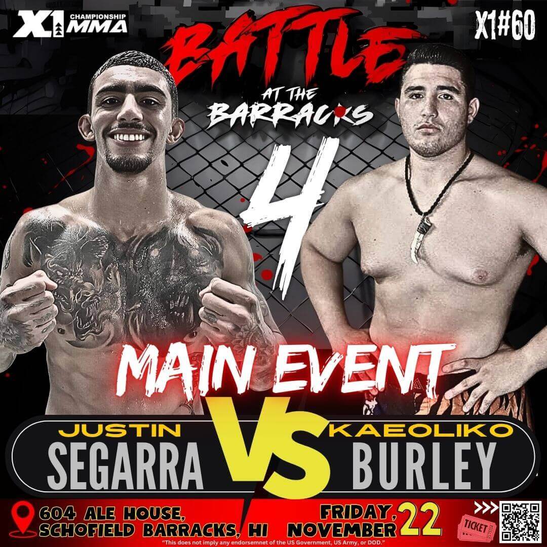 X1#60 BATTLE 4 Justin Segarra vs. Kaeoliko Burley,